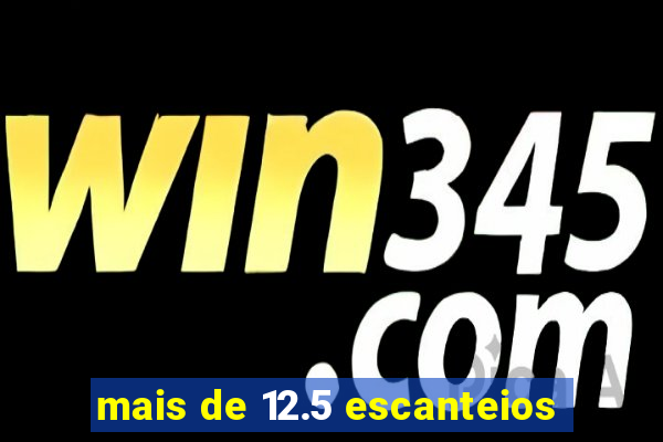 mais de 12.5 escanteios