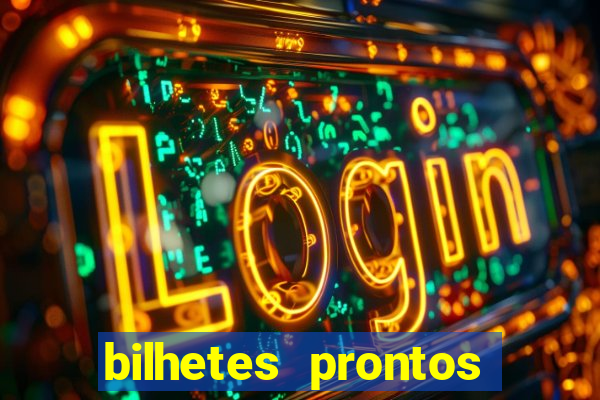 bilhetes prontos futebol hoje